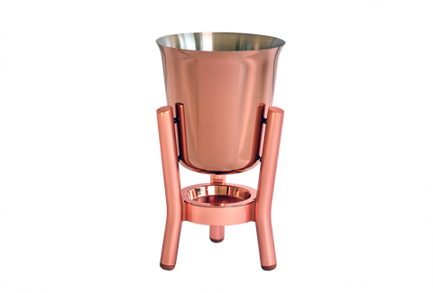 PVD Copper coated Stainless Steel Champagne Cooler with Copper Stand
