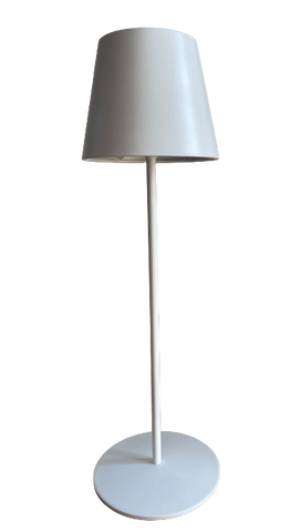 Shaded LED Lamp in White